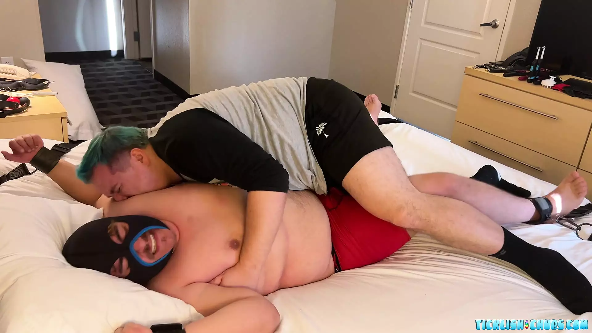 Bearded Muscle Daddy Slick Rick Tickle Tormented By Matt Gay Bondage