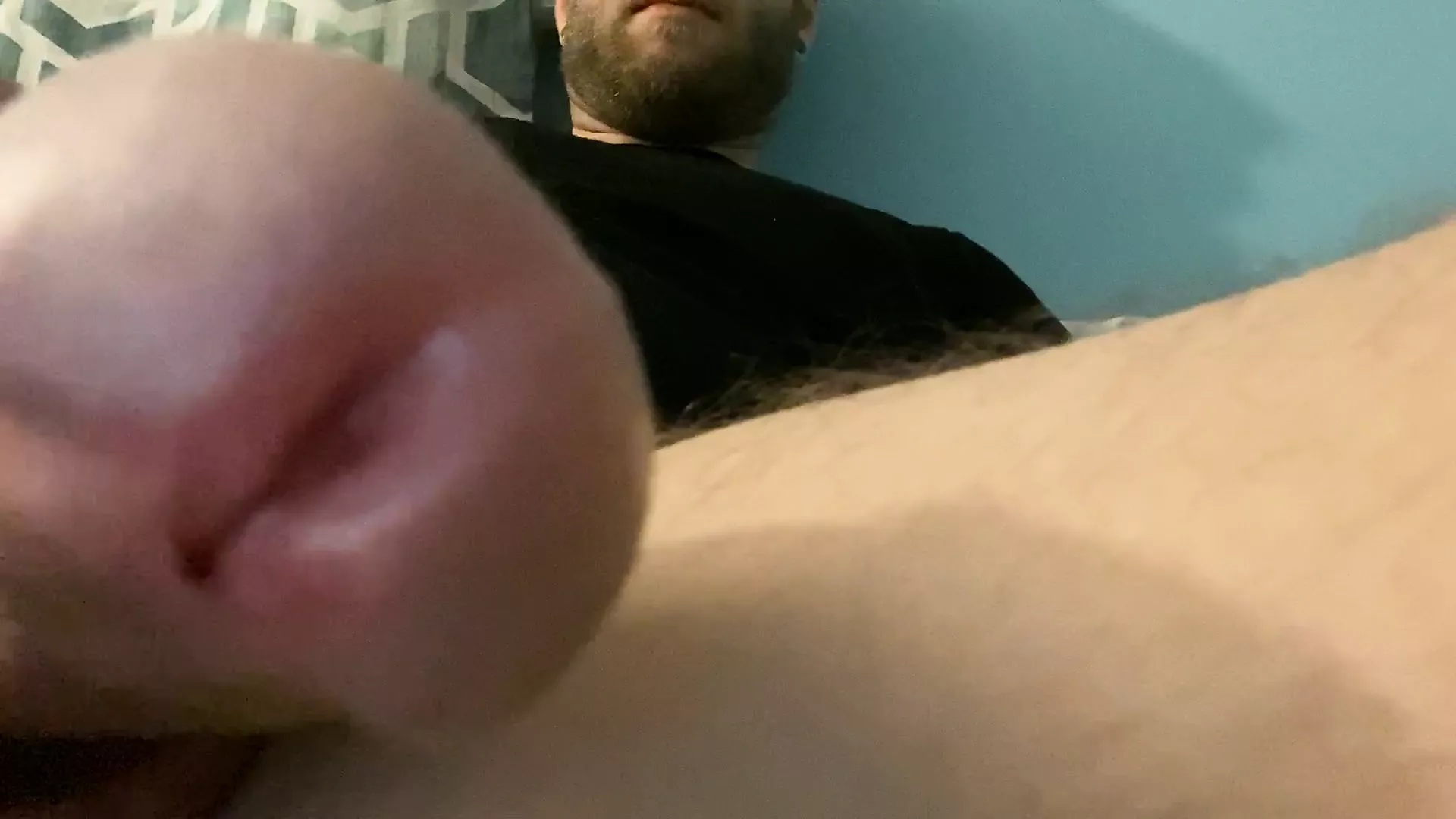 Tom Rivers Plays With His Cock And Balls And Shoots All Over Gay