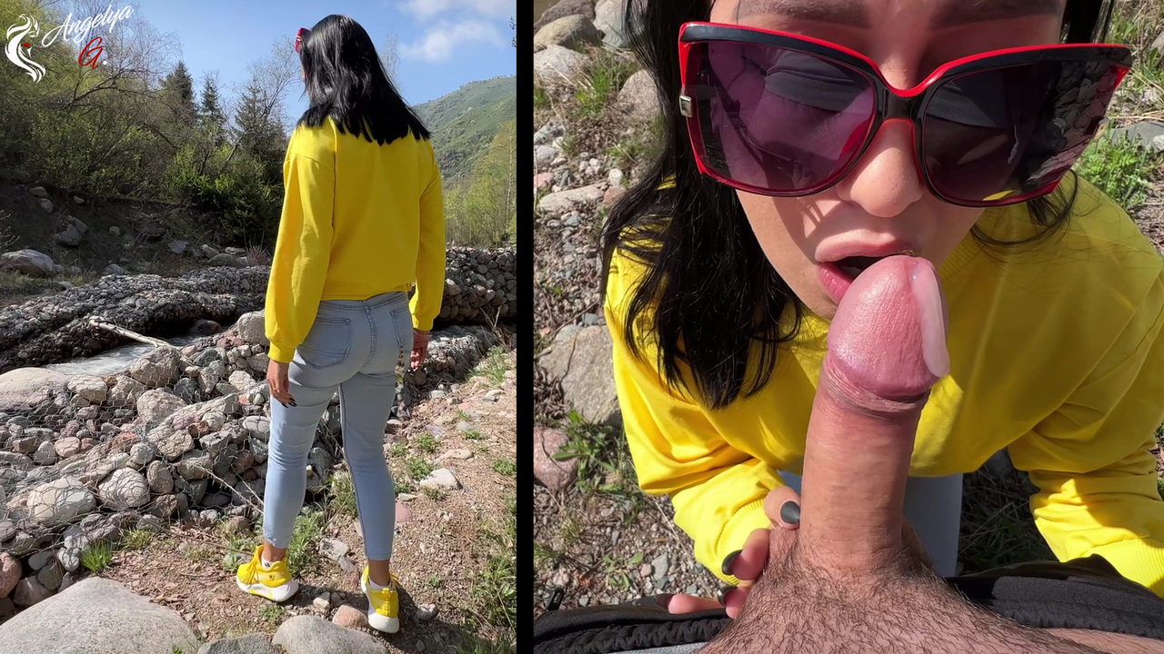 Tourists Decided To Give A Blowjob In Nature Public Sex Porn Feat