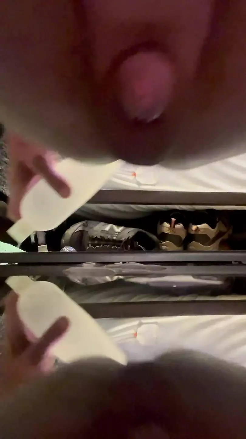 Bouncing On My Huge Destructor Butt Plug American Gay Bathroom Porn