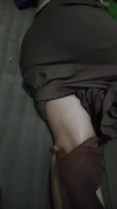 Smooth white young widow massage