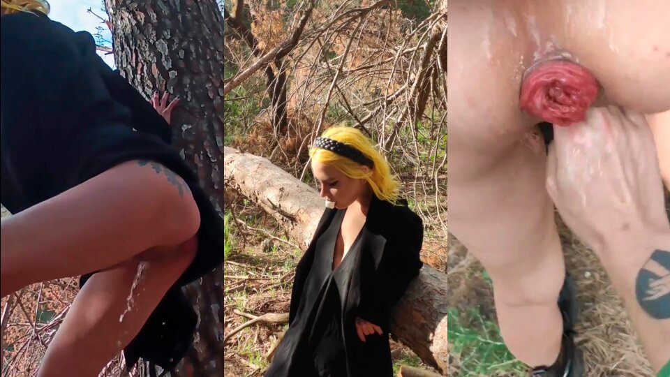Piss In Forest With Prolapse Anal Porn Feat Forest Whore By FapHouse