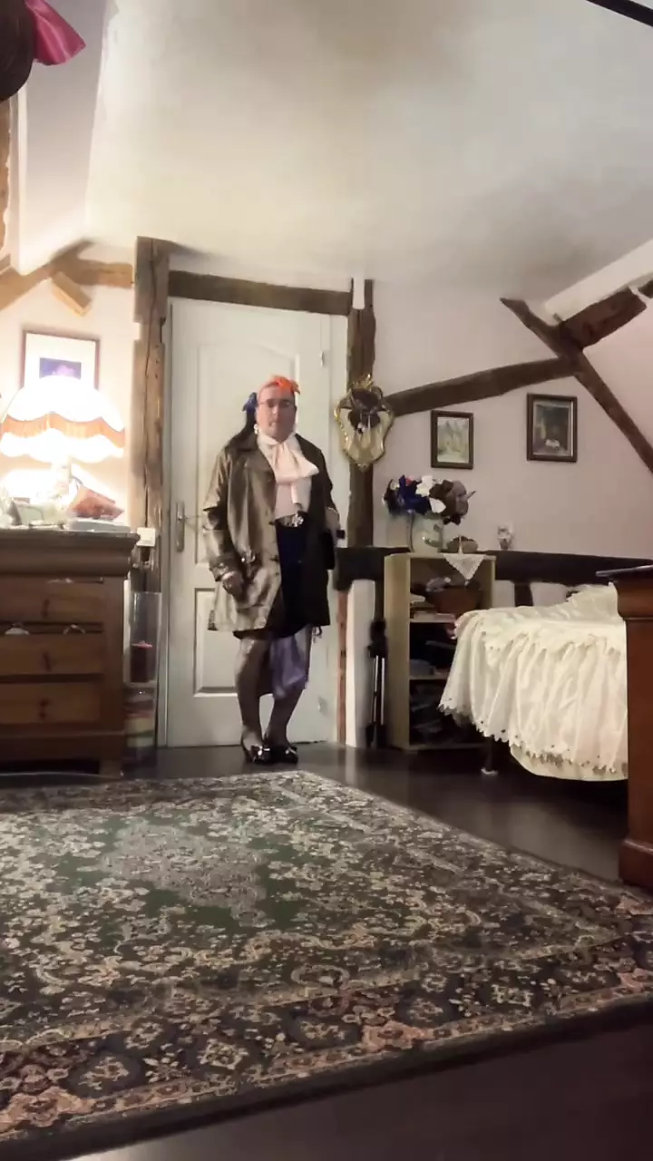 Dressed With A Raincoat For A Night Out French Gay Homemade Porn