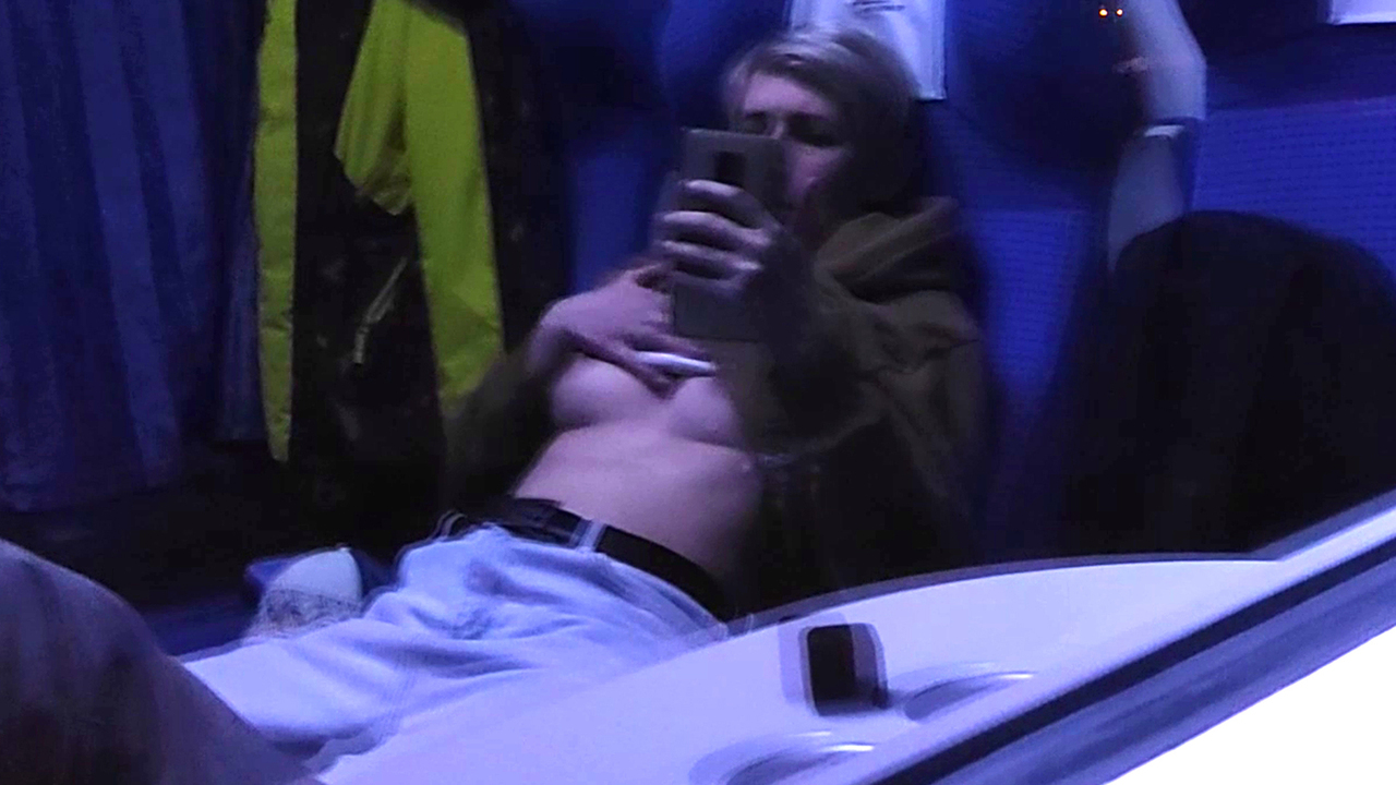 Masturbation On A Public Train Tits And Orgasm Short Hair Porn XHamster
