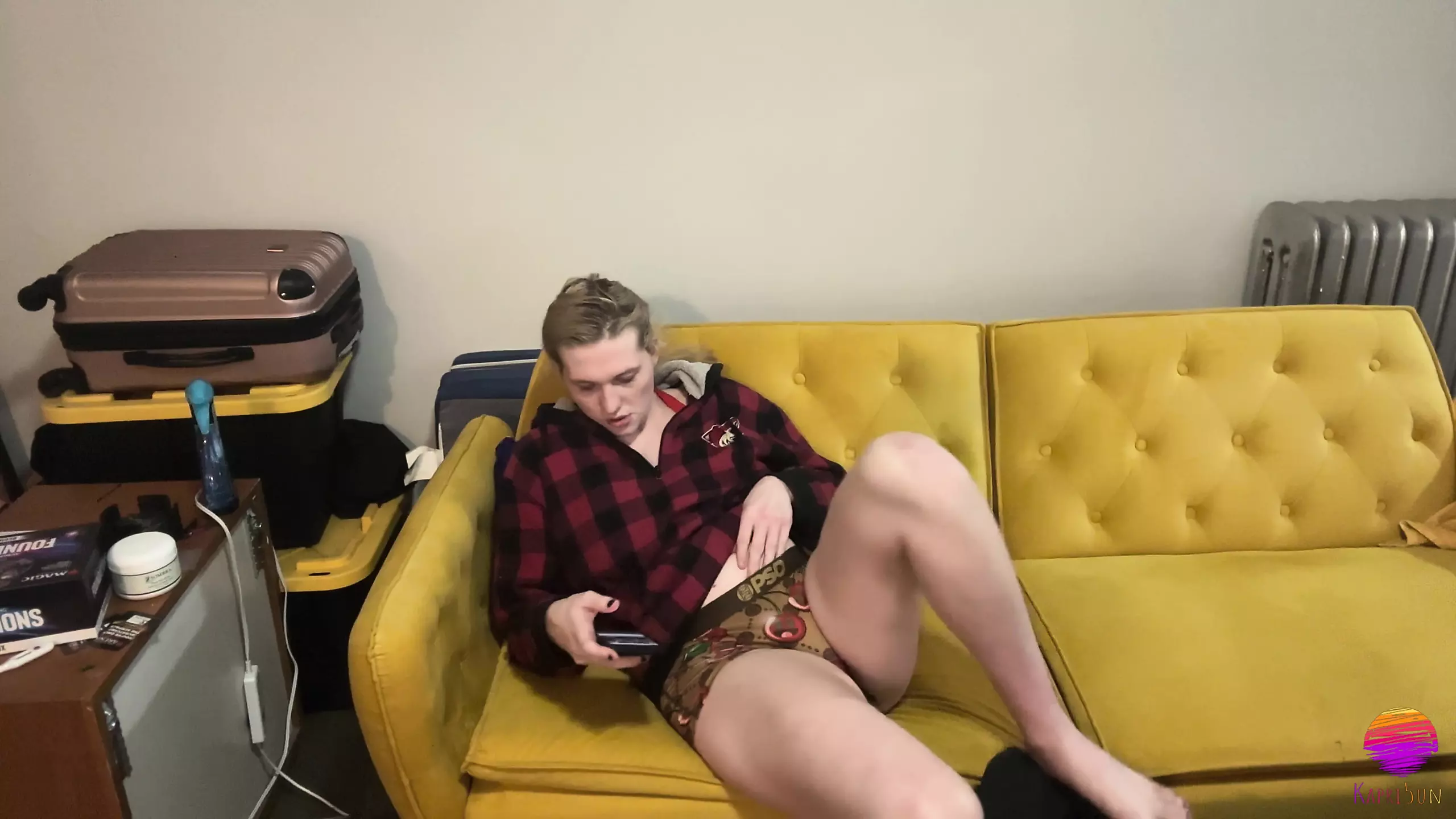 Transgirl Swiping Right With Her Girl Cock Shemale Porn Feat Kapri