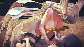 Angewomon Cowgirl Digimon Hentai Parody XHamster