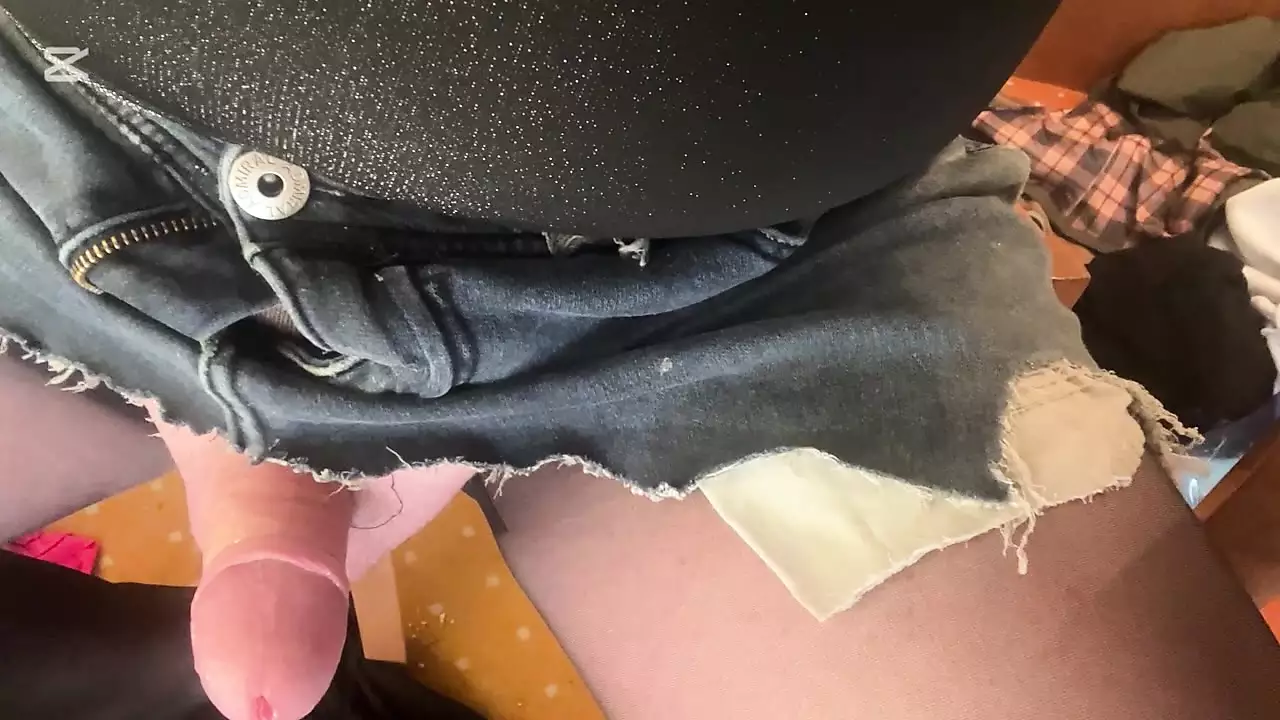 Sexy Greek Cross Insexy Mini Skirt And Lingerie Masturbate And Cum