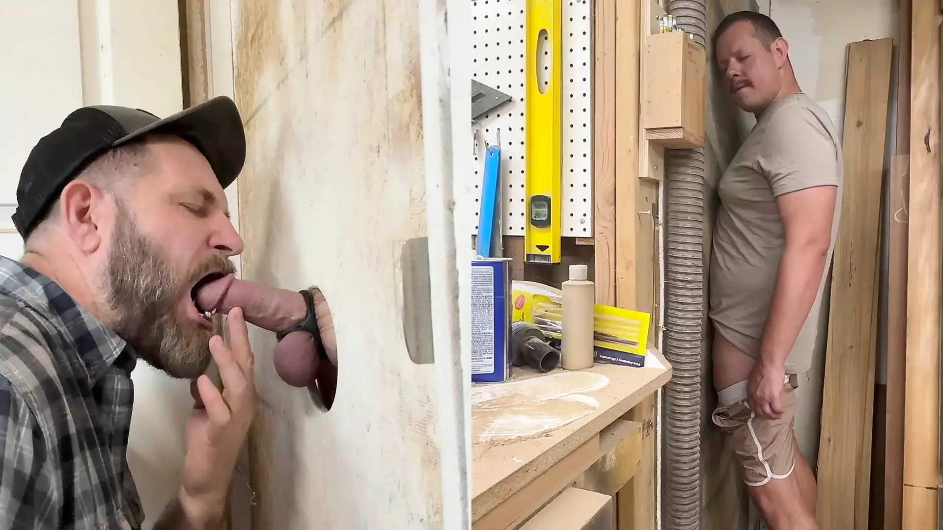 Gloryhole At The Workshop Ryan Stops By To Use It Gay Glory Hole