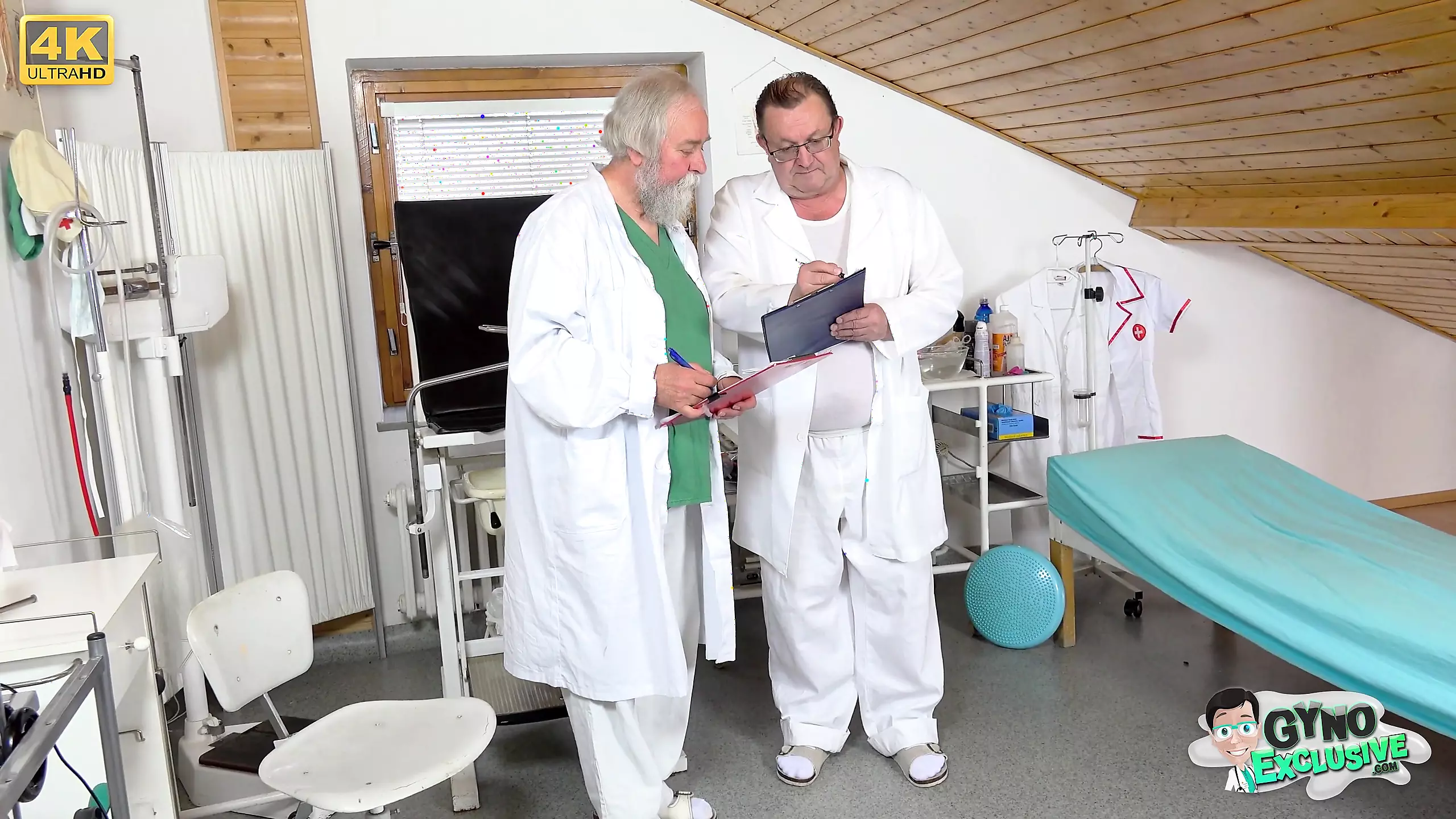 Two Old Doctors Finger A Naked Teen Bella Angel During Her Gyno Exam