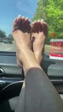 (Snowy Arches) Feet In Car Again snapshot 15
