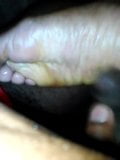 Ebony light soles cumshot snapshot 4