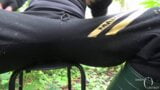 Hairy Pussy Nettle Torture Compilation : big cunt tortured with nettles in panties, spanking outdoors, insertion snapshot 1