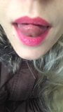 Petite Blonde Slut Licking Lips and Teasing with Mouth snapshot 7