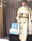 asian mature crossdresser  CD furisode3 snapshot 3