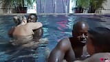 Swingers y estrellas porno tienen una orgía junto a la piscina snapshot 2