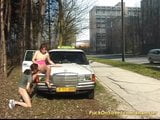 Sexo real con taxista en la calle snapshot 6