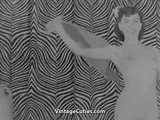 Naked Brunette Dances for Audience (1950s Vintage) snapshot 4