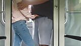 An unknown girl touches my dick in the train and then I jerk off in the bathroom. snapshot 6