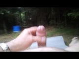 Jerking off in the woods snapshot 8