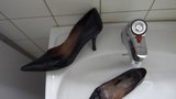 Piss in co-workers high heel snapshot 1