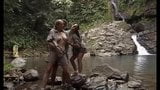 Laura and Jane in a threesome by a waterfall, upscaled to 4K snapshot 3