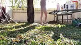 ME BEING NAUGHTY IN THE BACK YARD snapshot 6