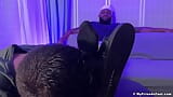 Kinky Dan Edwards licks and worships black hunks feet snapshot 2