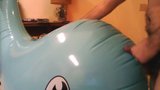 Inflatable Big blue whale snapshot 9