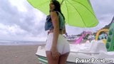 Latina franceska jaimes twerks antes de praia anal penetração snapshot 5