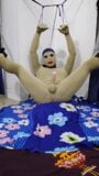 Zentai BDSM live cbt femdom, slave penis bondage snapshot 7