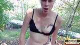 Inked public babe fucked by sex date outdoor in amateur sex snapshot 14