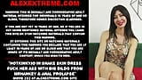 Hotkinkyjo in snake skin dress fuck her ass with big dildo from mrhankey & anal prolapse snapshot 1