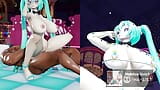 MMD R18 Сексуальная сучка Lamb Miku трахается в задницу, 3D, хентай snapshot 6