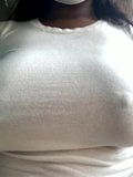 Thick Ebony Masturbates Next To Boss In Public snapshot 1