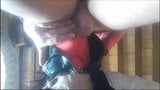 Laura On Heels model 2021 wit red mask takes a cock in mouth snapshot 7