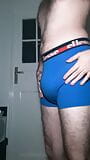 Diaper Boy tests new underwear with a Huge Full Diaper snapshot 12