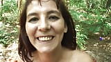 German mature adores having fun in the forest snapshot 3