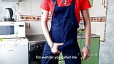 Dominant plumber fucks imaginary client hard for fake call snapshot 7