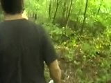 Junges Schweizer Mädchen macht Dogging im Wald snapshot 1