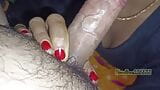 Lady Santa Claus gibt Blowjob, Sperma im Mund, frohe Weihnachten snapshot 11