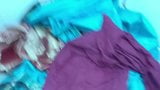 Писсинг на жену сари, блузку и грудь, затем сперма. snapshot 2