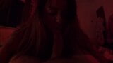 BBW with big lips fucks and sucks married man - sloppy deepthroat and fucking in red light zone snapshot 2