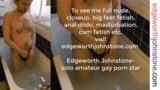 Edgeworth Johnstone - kąpiel w czarnych stringach - gorący gej kąpiel w wannie - śliczny szczupły seksowny drażnić snapshot 15