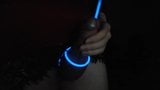 Femboy randen en klinkt pik met glowsticks snapshot 7