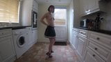 Skinny Tart Dancing Striptease in school uniform snapshot 10