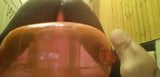 Horny Ebony Riding Her Toy In The Bathroom snapshot 6