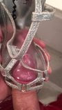 Silver sandals fucked and cummed snapshot 2