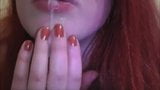 Bright red haired gf suck and swallow snapshot 3