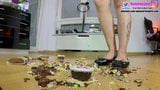 Here I am crushing Trample muffins with my ballerinas in nylons snapshot 9