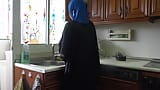 Muslim wife is fucked hard while doing the dishes snapshot 16